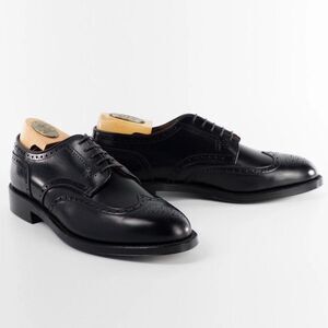 Alden Wing Tip Blucher Style 967 Black Calfskin Shoes 11.5 US, 45.5 EUR 10.5 UK
